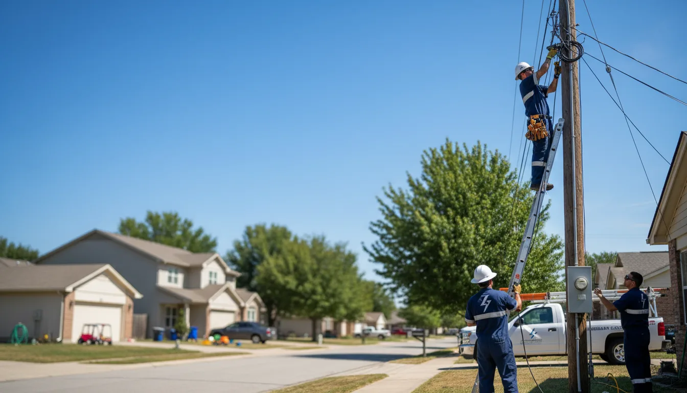 Residential electrician providing installation services in Seminole, TX
